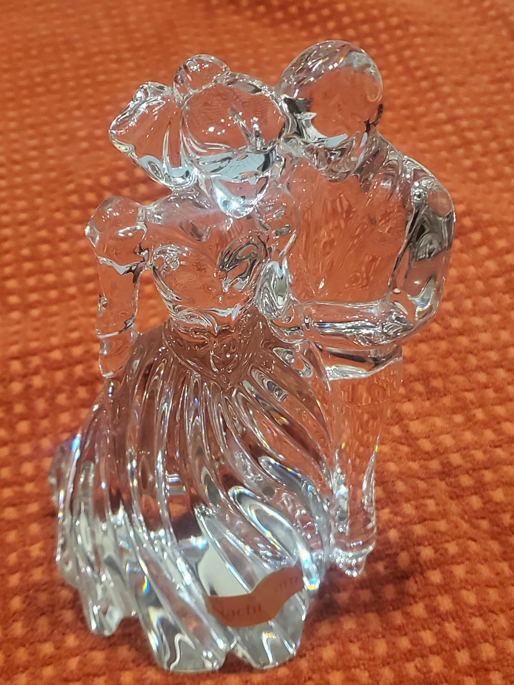 Wedding Couple Figurine - Elegant Crystal Wedding Accent